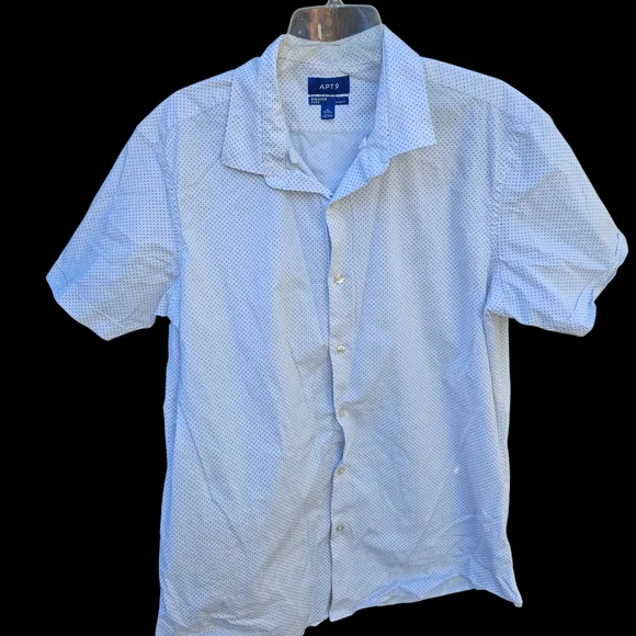 Apt. 9 Men's Sky Blue Casual Button Down Shirt Size Xl - Picture 2 of 16